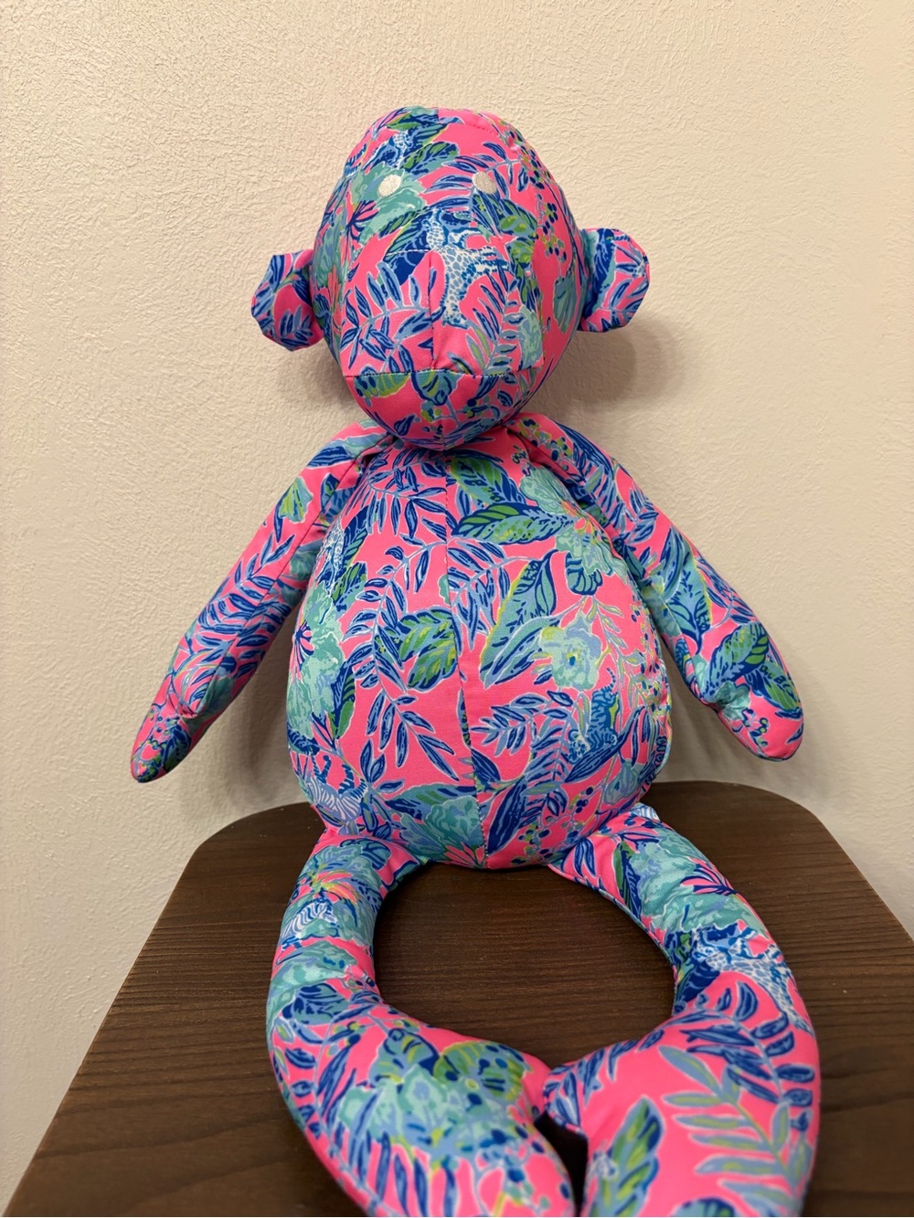 Lilly Pulitzer Johnny B Monkey Pink Isle Lil Earned Stripes Plush Stuffed Animal